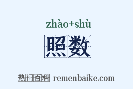照数是什么意思的图片